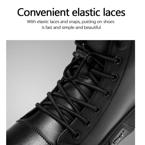 Men’s Genuine Leather Fleece-Lined Orthopaedic Chukka Boots